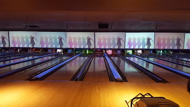 Interior view of Lucky Strike Centreville bowling alley