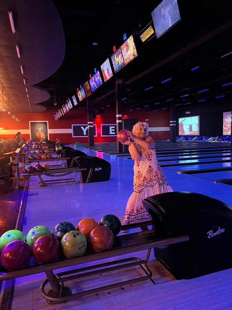 Interior view of Lucky Strike Feasterville bowling alley