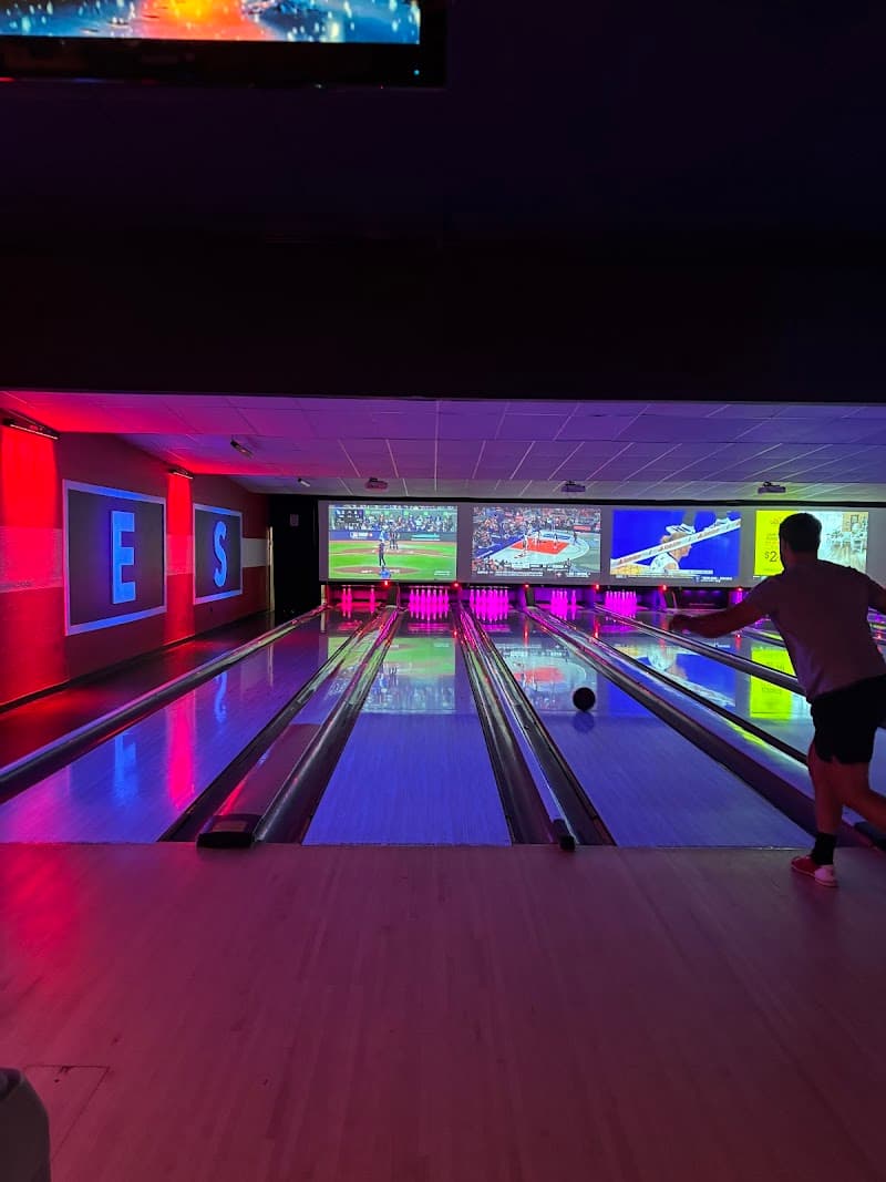 Interior view of Lucky Strike Midland bowling alley