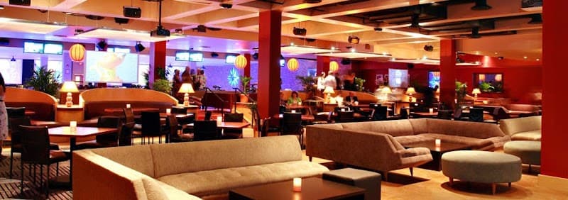 Interior view of Lucky Strike Philadelphia bowling alley