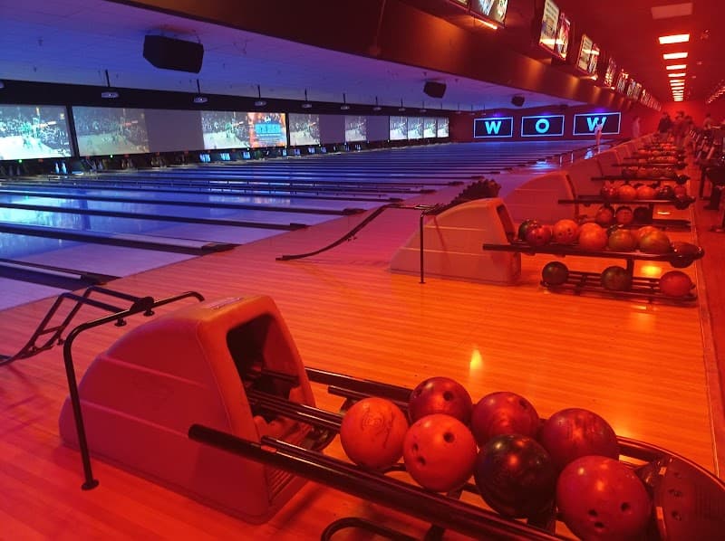 Interior view of Lucky Strike Timonium bowling alley