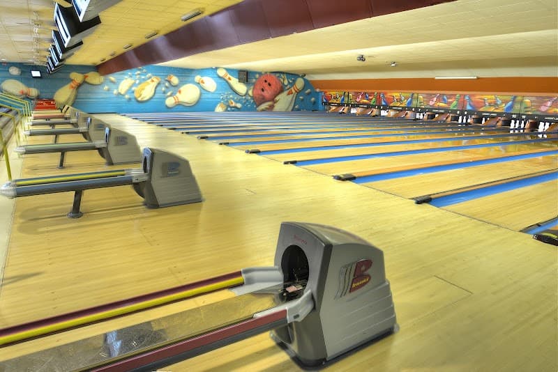 Interior view of Luxury Lanes & Lounge Inc bowling alley