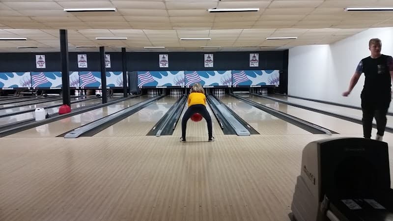Interior view of Main Bowl bowling alley