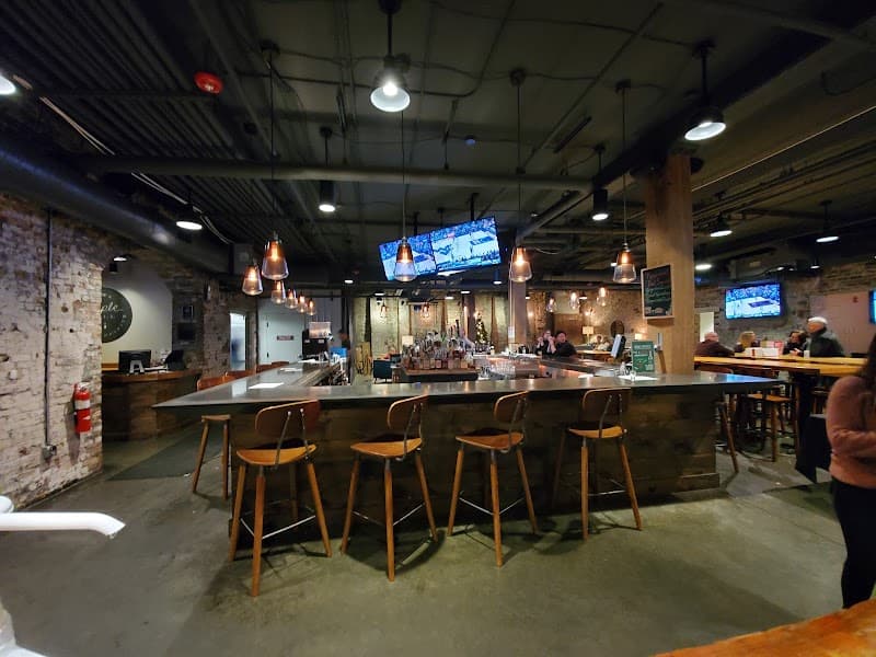 Interior view of Maple Hall bowling alley