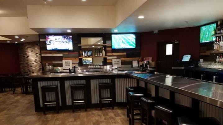 Interior view of Monterey Lanes bowling alley