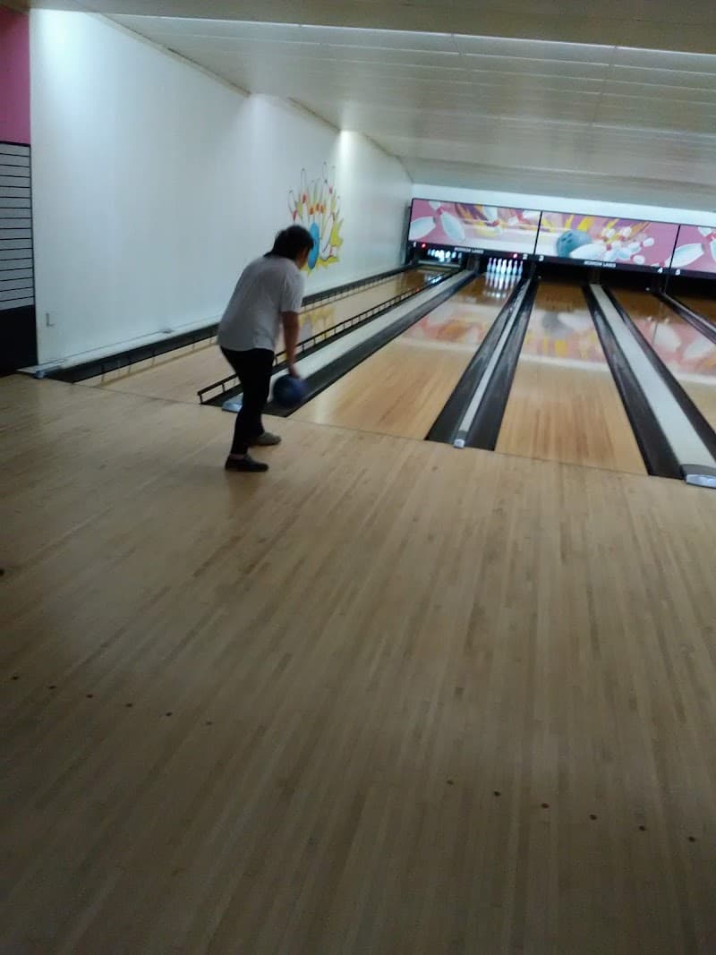 Interior view of Morrow Lanes Bowling Center bowling alley