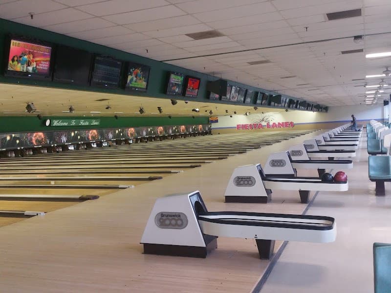 Interior view of PINZ Fiesta bowling alley