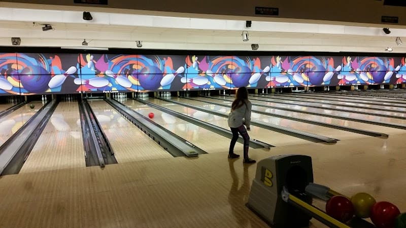 Interior view of Park Lanes Family Fun Center bowling alley