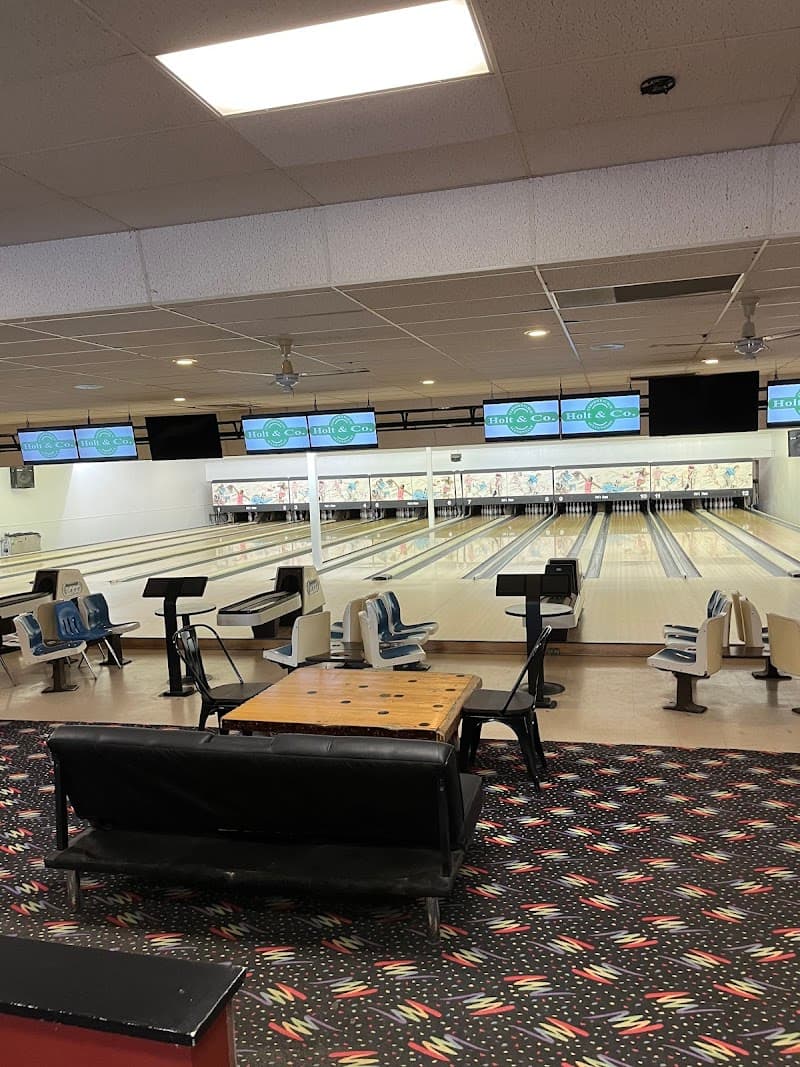 Interior view of Pat's Place Bowling Center & Arcade bowling alley