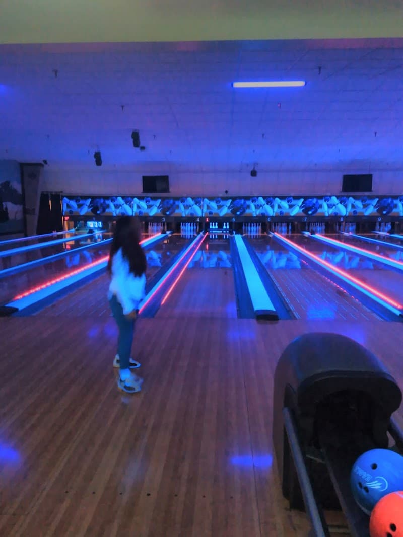 Interior view of Peterson SFB Bowling Center bowling alley