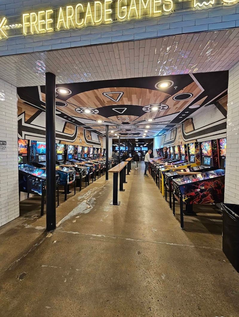 Interior view of Pins Mechanical Co. bowling alley