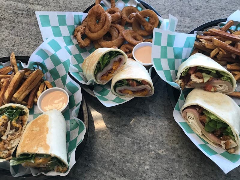 Interior view of Pins & Tips Bowling Alley bowling alley