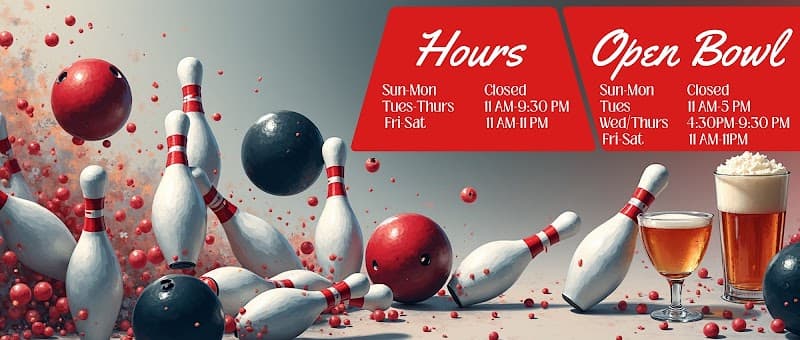 Interior view of Richland Lanes bowling alley