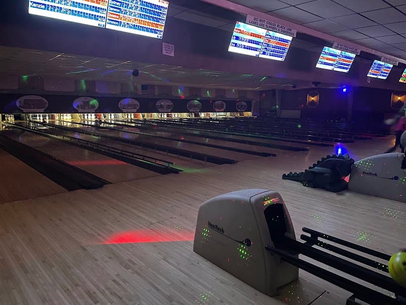 Interior view of Rolla Bowling Center bowling alley