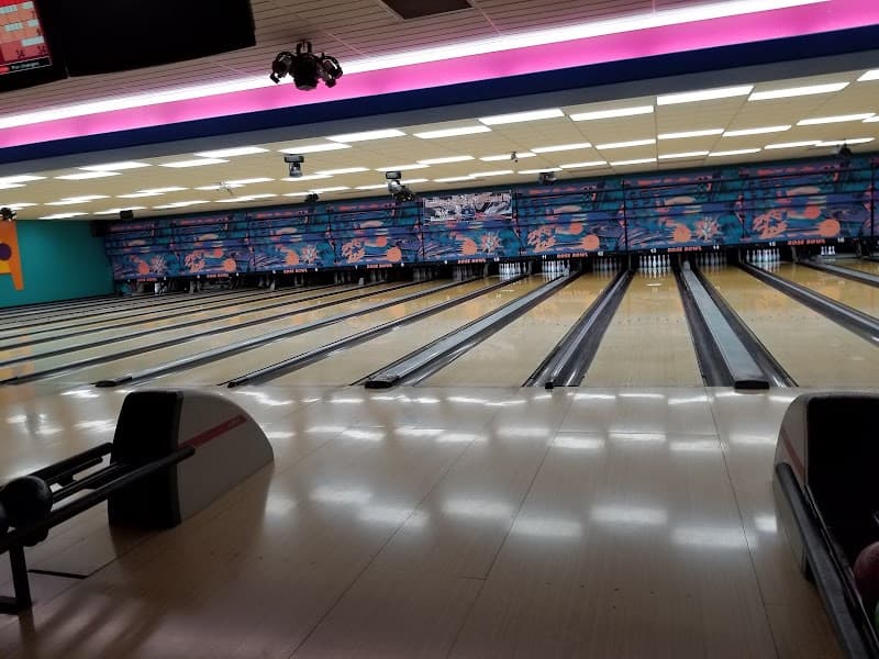 Interior view of Rose Bowl bowling alley
