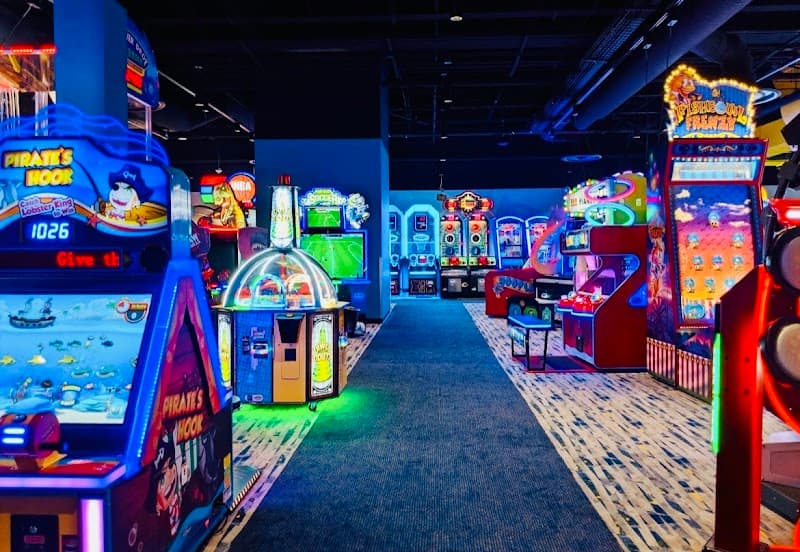 Interior view of Round1 Bowling & Arcade Southland Mall bowling alley