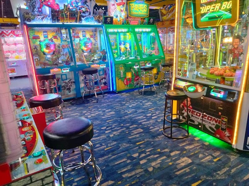Interior view of Round1 Bowling & Arcade Towne East Square bowling alley