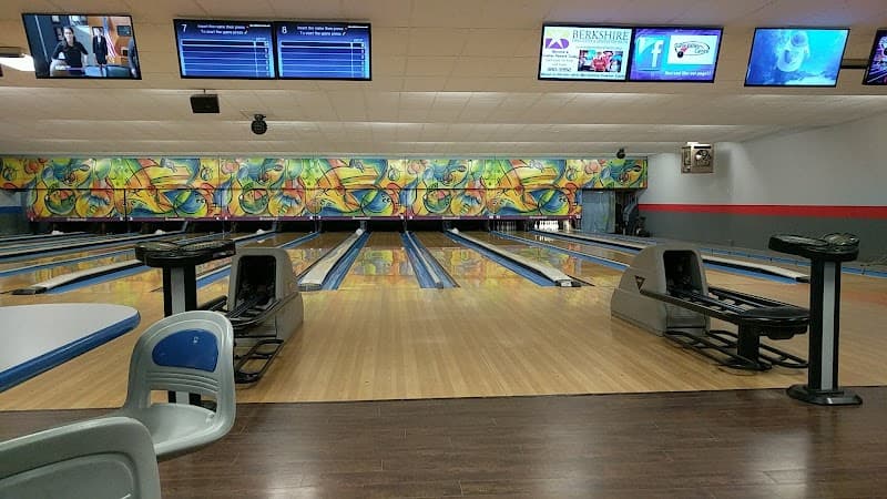 Interior view of Slate Valley Lanes bowling alley