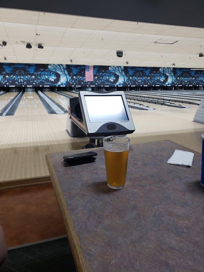 Interior view of South Lanes Family Fun Center bowling alley