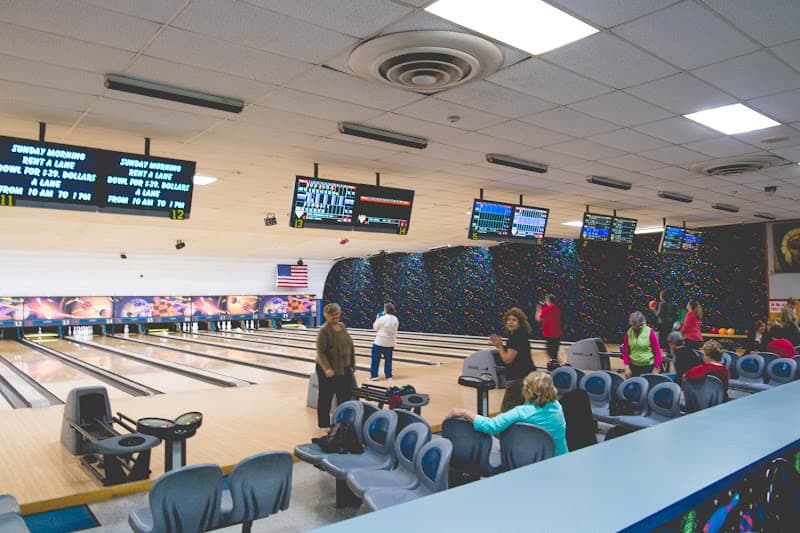 Interior view of Southbound Alley bowling alley