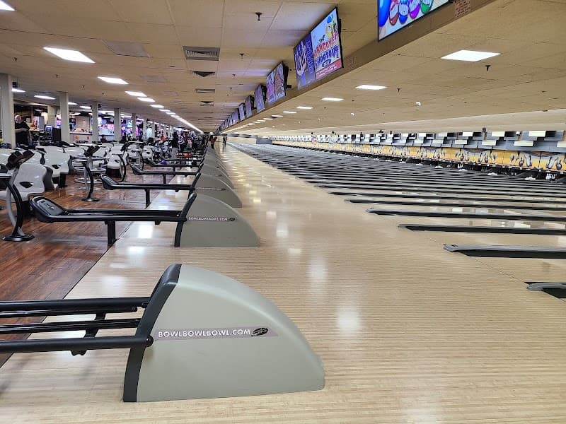 Interior view of Stardust Bowl bowling alley