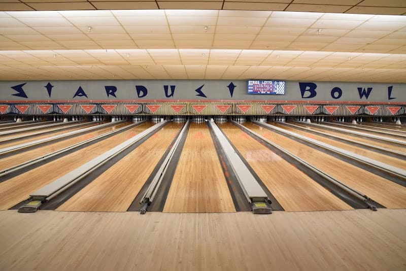 Interior view of Stardust Bowl 2 of Merrillville bowling alley