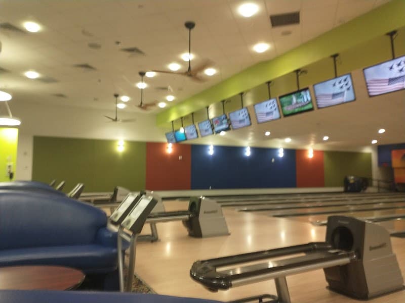 Interior view of Stars And Strikes Bowling Center bowling alley