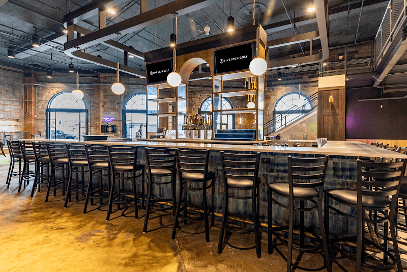 Interior view of Strike Club Bowling bowling alley