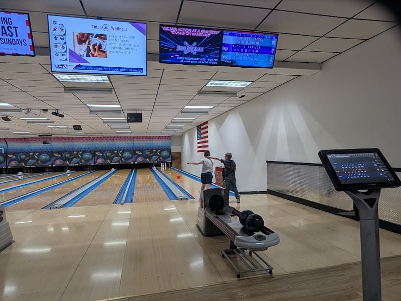 Interior view of Strike Zone Alleys bowling alley