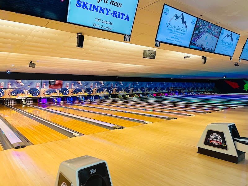 Interior view of Summit Entertainment Center bowling alley