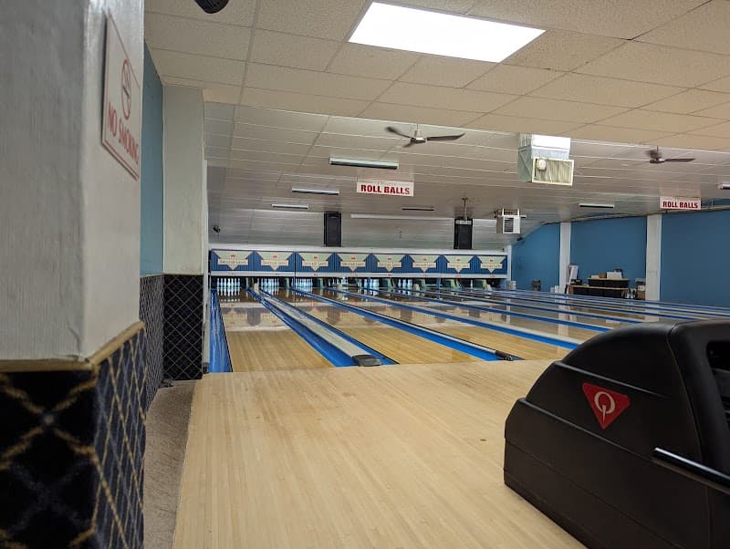 Interior view of Swissvale Bowl-A-Rama bowling alley