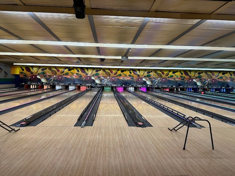 Interior view of Ten Pin Strike & Spare Family Fun Center bowling alley
