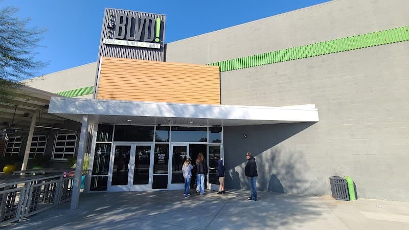 Interior view of The BLVD bowling alley