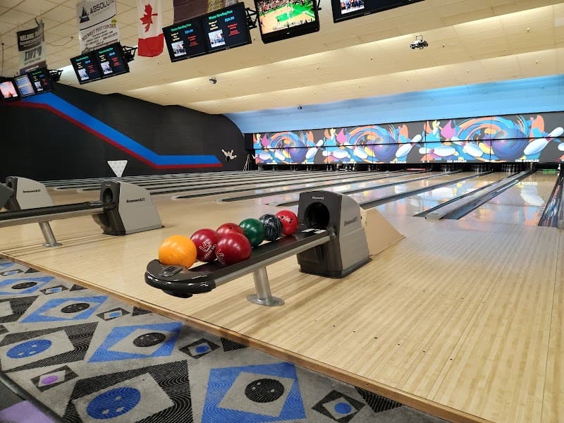 Interior view of The Bowler Inc. bowling alley