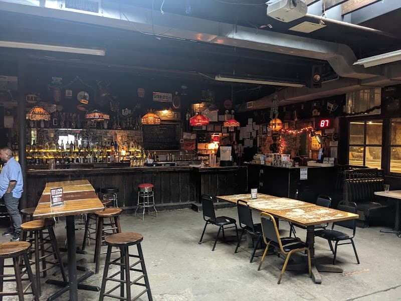 Interior view of The Gutter bowling alley
