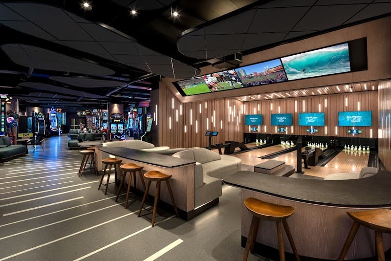 Interior view of The Valley Alley bowling alley