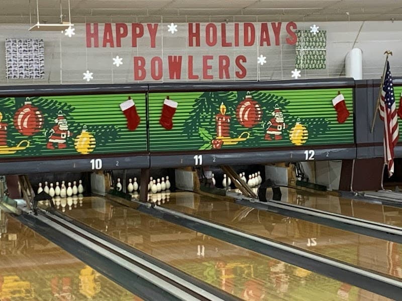 Interior view of Thunderhead Bowl & Grill bowling alley