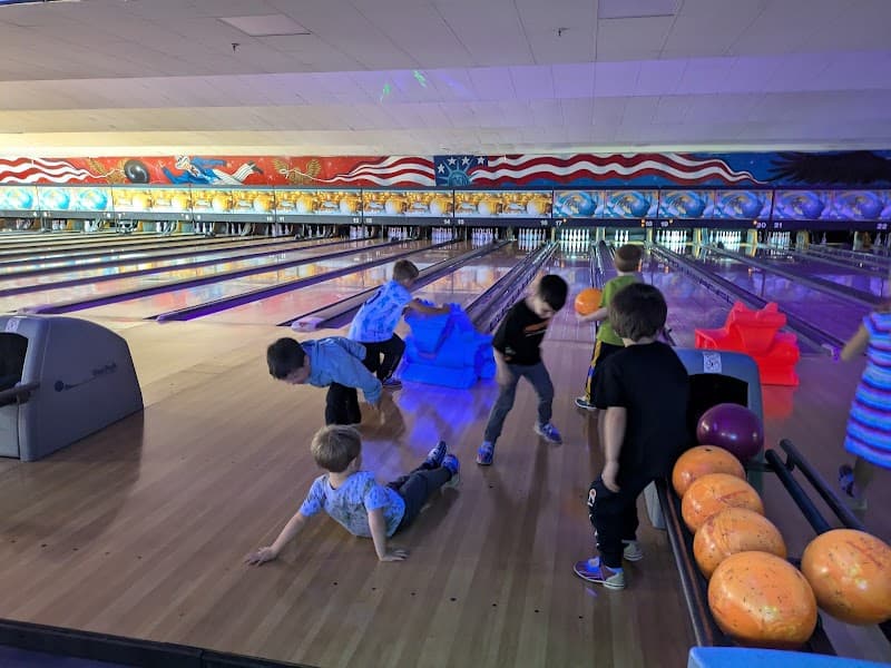 Interior view of Toledo Sports Center bowling alley