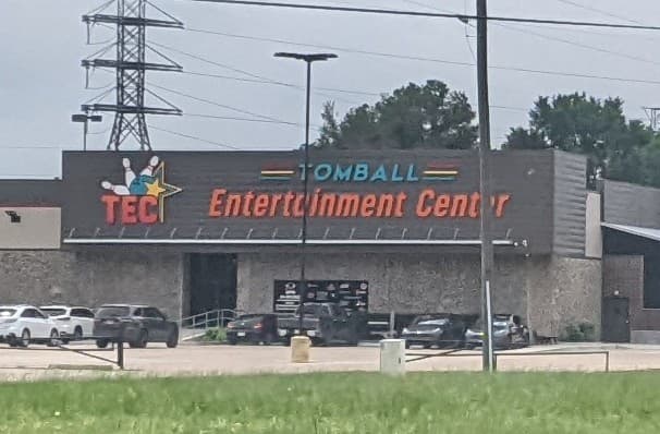 Interior view of Tomball Entertainment Center bowling alley