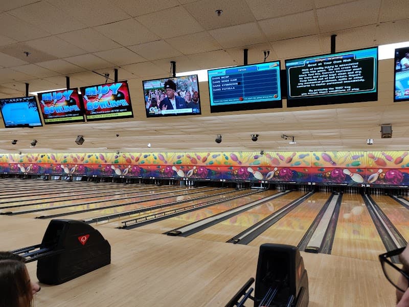 Interior view of Tonawanda Bowling Center bowling alley