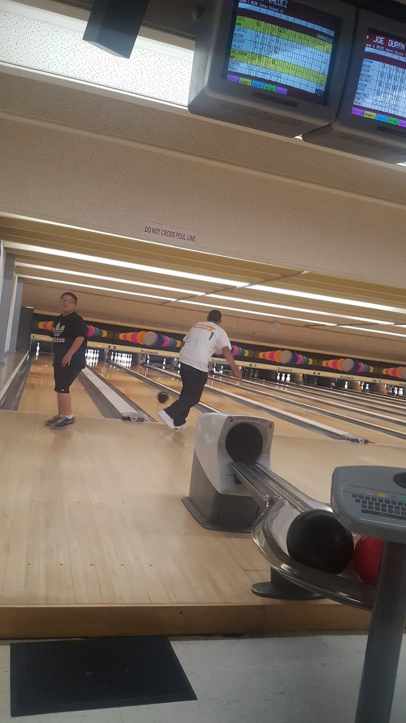 Interior view of Trinidad Lanes bowling alley
