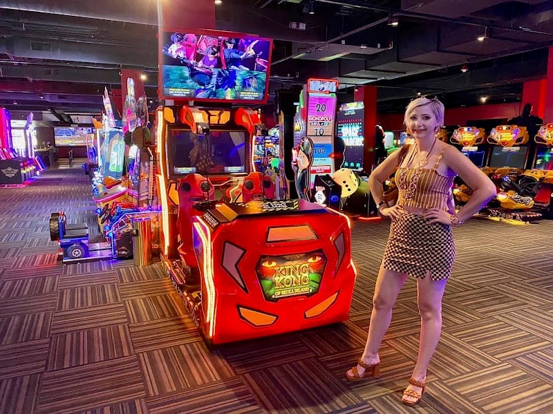 Interior view of Velocity Esports Las Vegas bowling alley
