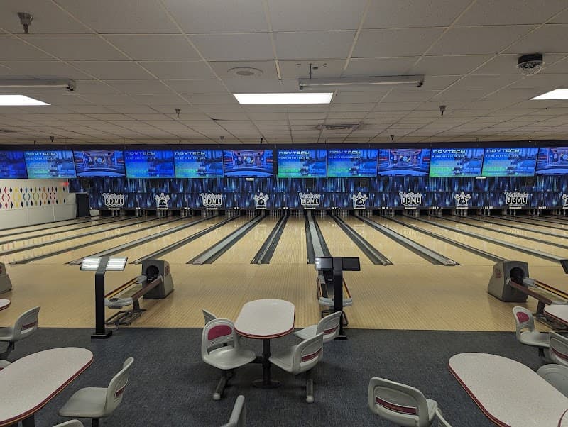 Interior view of Vestavia Bowl bowling alley