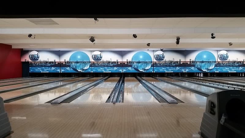 Interior view of West Ridge Lanes Family Fun bowling alley
