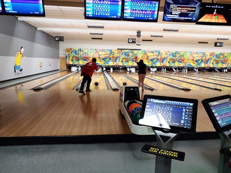 Interior view of Westy's Garden Lanes bowling alley